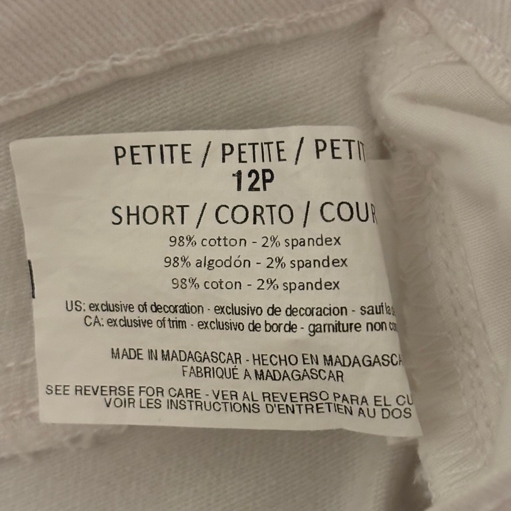 Y2K Vintage Gloria Vanderbilt Women’s Amanda High Rise Off-White Denim Jeans 12P - Picture 4 of 4